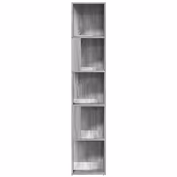 ) vidaXL Corner Cabinet Rack Standing Shelf Storage Cabinet Engineered Wood - Grey sonoma, 33 x 33 x 164.5 cm (W x D x H - Additional view 7