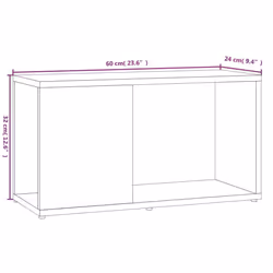 vidaXL TV Cabinet TV Stand Media TV Unit Entertainment Centre Engineered Wood - Smoked oak - Additional view 3