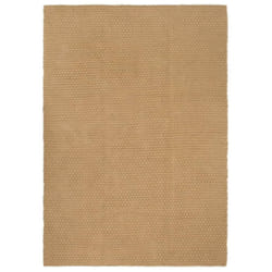 vidaXL Rug Rectangular Natural Jute Rug Floor Carpet Floor Mat Multi Sizes - 120 x 180 cm