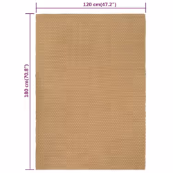 vidaXL Rug Rectangular Natural Jute Rug Floor Carpet Floor Mat Multi Sizes - 120 x 180 cm