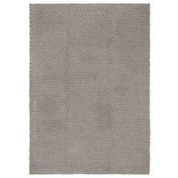 vidaXL Rug Rectangular Cotton Indoor Floor Carpet Mat Rug Multi Colours/Sizes - Grey, 160 x 230 cm