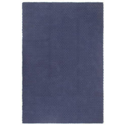 vidaXL Rug Rectangular Cotton Indoor Floor Carpet Mat Rug Multi Colours/Sizes - Navy blue, 160 x 230 cm