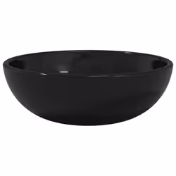 ) vidaXL Basin Tempered Glass Bathroom Sink Basin Multi Colours Multi Sizes - Black, 35 x 12 cm (Diam. x H