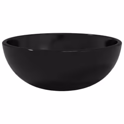 ) vidaXL Basin Tempered Glass Bathroom Sink Basin Multi Colours Multi Sizes - Black, 30 x 12 cm (Diam. x H