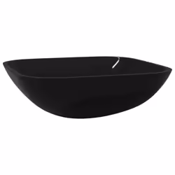 vidaXL Basin Glass Bathroom Sink Home Washroom Sink Bowl Basin Multi Colours - Black