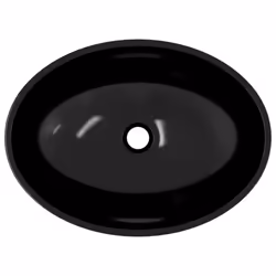 vidaXL Basin Glass Bathroom Washroom Sink Bowl Plumbing Fixture Multi Colours - Black - Additional view 4