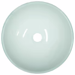 ) vidaXL Basin Tempered Glass Bathroom Sink Basin Multi Colours Multi Sizes - White, 35 x 12 cm (Diam. x H