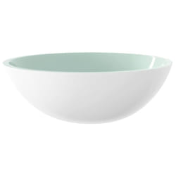 vidaXL Basin Glass Bathroom Washroom Sink Bowl Plumbing Fixture Multi Colours - White