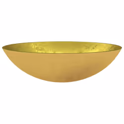 vidaXL Basin Glass Bathroom Washroom Sink Bowl Plumbing Fixture Multi Colours - Gold