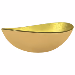 vidaXL Basin Tempered Glass Bathroom Sink Basin Plumbing Fixture Multi Colours - Gold
