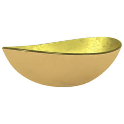 vidaXL Basin Tempered Glass Bathroom Sink Basin Plumbing Fixture Multi Colours - Gold