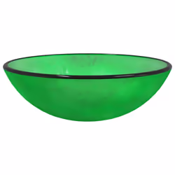 vidaXL Basin Tempered Glass Bathroom Sink Basin Multi Colours Multi Sizes - green, 42 x 14 cm