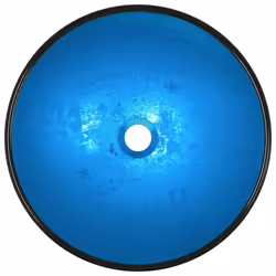 vidaXL Basin Tempered Glass Bathroom Sink Basin Multi Colours Multi Sizes - blue, 42 x 14 cm
