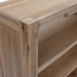 vidaXL Solid Wood Acacia Bookcase Display Shelf Storage Cabinet Multi Sizes - 80 x 30 x 200 cm - Additional view 2