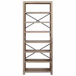 vidaXL Solid Wood Acacia Bookcase Display Shelf Storage Cabinet Multi Sizes - 80 x 30 x 200 cm - Additional view 5