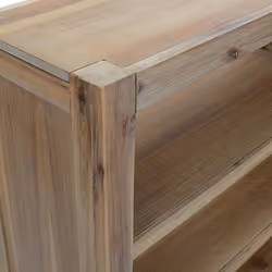 vidaXL Solid Wood Acacia Bookcase Display Shelf Storage Cabinet Multi Sizes - 80 x 30 x 170 cm - Additional view 5