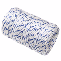 Marine Rope Dock Coil Boat Line Polypropylene Rope Multi Sizes Multi Colours - white and blue, 2 mm/ 50 m - Additional view 2