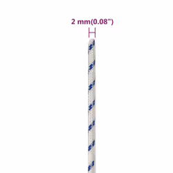 Marine Rope Dock Coil Boat Line Polypropylene Rope Multi Sizes Multi Colours - white and blue, 2 mm/ 50 m - Additional view 3
