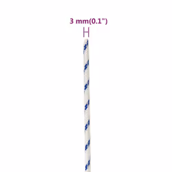 Marine Rope Dock Coil Boat Line Polypropylene Rope Multi Sizes Multi Colours - white and blue, 3 mm/ 100 m - Additional view 3