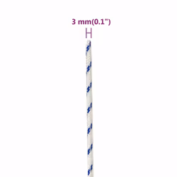 Marine Rope Dock Coil Boat Line Polypropylene Rope Multi Sizes Multi Colours - white and blue, 3 mm/ 250 m - Additional view 3