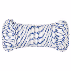 Marine Rope Dock Coil Boat Line Polypropylene Rope Multi Sizes Multi Colours - white and blue, 3 mm/ 500 m - Additional view 2