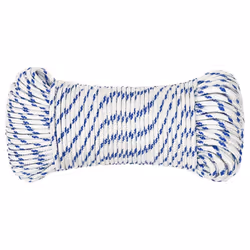 Marine Rope Dock Coil Boat Line Polypropylene Rope Multi Sizes Multi Colours - white and blue, 4 mm/ 100 m - Additional view 2