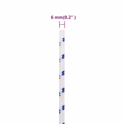 Marine Rope Dock Coil Boat Line Polypropylene Rope Multi Sizes Multi Colours - white and blue, 6 mm/ 250 m - Additional view 3