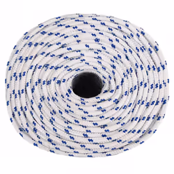 Marine Rope Dock Coil Boat Line Polypropylene Rope Multi Sizes Multi Colours - white and blue, 8 mm/ 25 m - Additional view 2