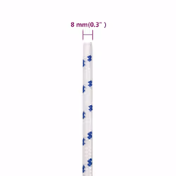 Marine Rope Dock Coil Boat Line Polypropylene Rope Multi Sizes Multi Colours - white and blue, 8 mm/ 25 m - Additional view 3