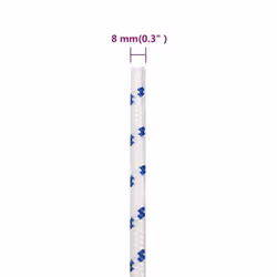 Marine Rope Dock Coil Boat Line Polypropylene Rope Multi Sizes Multi Colours - white and blue, 8 mm/ 50 m - Additional view 3