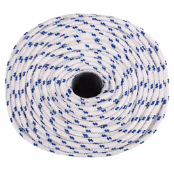 Marine Rope Dock Coil Boat Line Polypropylene Rope Multi Sizes Multi Colours - white and blue, 10 mm/ 100 m - Additional view 2