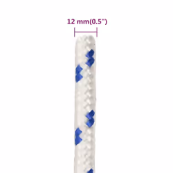 Marine Rope Dock Coil Boat Line Polypropylene Rope Multi Sizes Multi Colours - white and blue, 12 mm/ 25 m - Additional view 5
