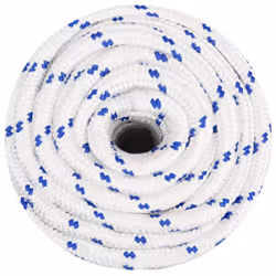 Marine Rope Dock Coil Boat Line Polypropylene Rope Multi Sizes Multi Colours - white and blue, 20 mm/ 50 m - Additional view 2
