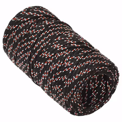 Marine Rope Dock Coil Boat Line Polypropylene Rope Multi Sizes Multi Colours - black and red, 2 mm/ 500 m - Additional view 2