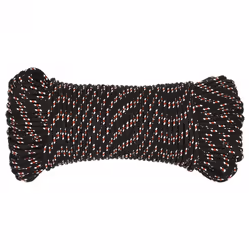 Marine Rope Dock Coil Boat Line Polypropylene Rope Multi Sizes Multi Colours - black and red, 4 mm/ 500 m - Additional view 2