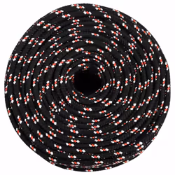 Marine Rope Dock Coil Boat Line Polypropylene Rope Multi Sizes Multi Colours - black and red, 6 mm/ 50 m - Additional view 2