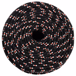 Marine Rope Dock Coil Boat Line Polypropylene Rope Multi Sizes Multi Colours - black and red, 10 mm/ 100 m - Additional view 2