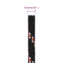 Marine Rope Dock Coil Boat Line Polypropylene Rope Multi Sizes Multi Colours - black and red, 16 mm/ 25 m - Additional view 5