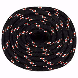 Marine Rope Dock Coil Boat Line Polypropylene Rope Multi Sizes Multi Colours - black and red, 20 mm/ 50 m - Additional view 2