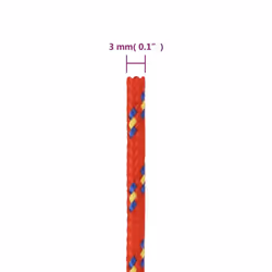 Marine Rope Dock Coil Boat Line Polypropylene Rope Multi Sizes Multi Colours - red, 3 mm/ 50 m - Additional view 5