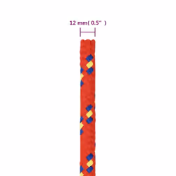 Marine Rope Dock Coil Boat Line Polypropylene Rope Multi Sizes Multi Colours - red, 12 mm/ 25 m - Additional view 3