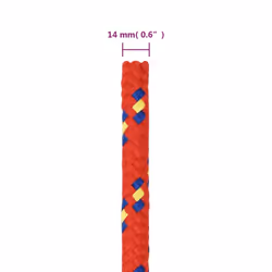 Marine Rope Dock Coil Boat Line Polypropylene Rope Multi Sizes Multi Colours - red, 14 mm/ 25 m - Additional view 5