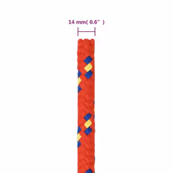 Marine Rope Dock Coil Boat Line Polypropylene Rope Multi Sizes Multi Colours - red, 14 mm/ 100 m - Additional view 5