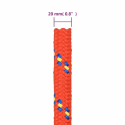 Marine Rope Dock Coil Boat Line Polypropylene Rope Multi Sizes Multi Colours - red, 20 mm/ 25 m - Additional view 5