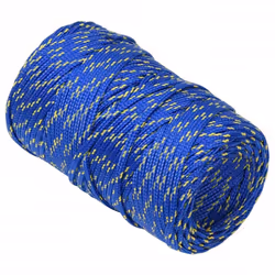 Marine Rope Dock Coil Boat Line Polypropylene Rope Multi Sizes Multi Colours - blue, 2 mm/ 100 m