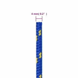 Marine Rope Dock Coil Boat Line Polypropylene Rope Multi Sizes Multi Colours - blue, 4 mm/ 250 m - Additional view 5