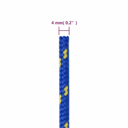 Marine Rope Dock Coil Boat Line Polypropylene Rope Multi Sizes Multi Colours - blue, 4 mm/ 500 m - Additional view 5