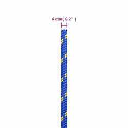 Marine Rope Dock Coil Boat Line Polypropylene Rope Multi Sizes Multi Colours - blue, 6 mm/ 25 m - Additional view 3