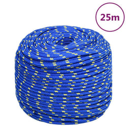 Marine Rope Dock Coil Boat Line Polypropylene Rope Multi Sizes Multi Colours - blue, 8 mm/ 25 m