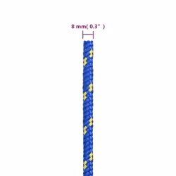 Marine Rope Dock Coil Boat Line Polypropylene Rope Multi Sizes Multi Colours - blue, 8 mm/ 50 m - Additional view 3